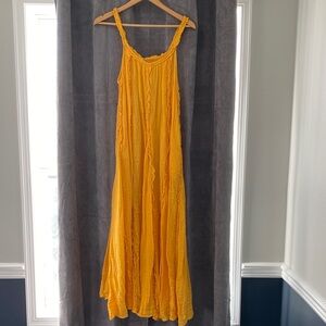 Free People Sunlit Yellow Maxi Dress